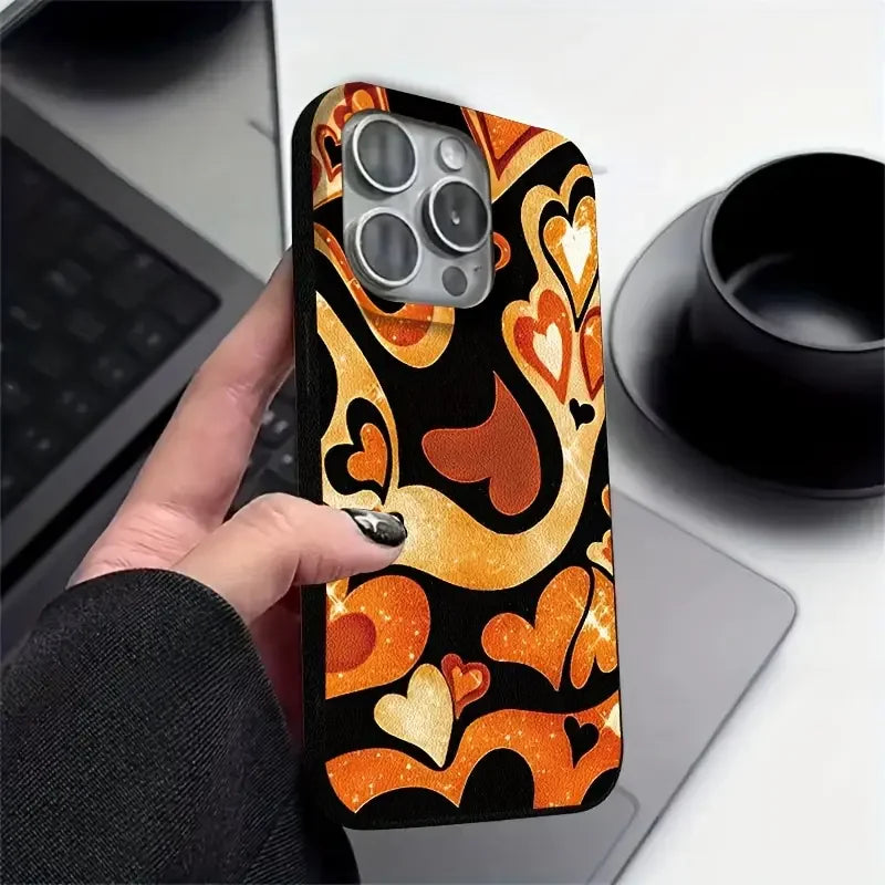 2025 Customizable TPU Mobile Phone Case for iPhone 17/16/15 Plus Meteorite Texture Large Holes Ins Style UV Painting Ins Style