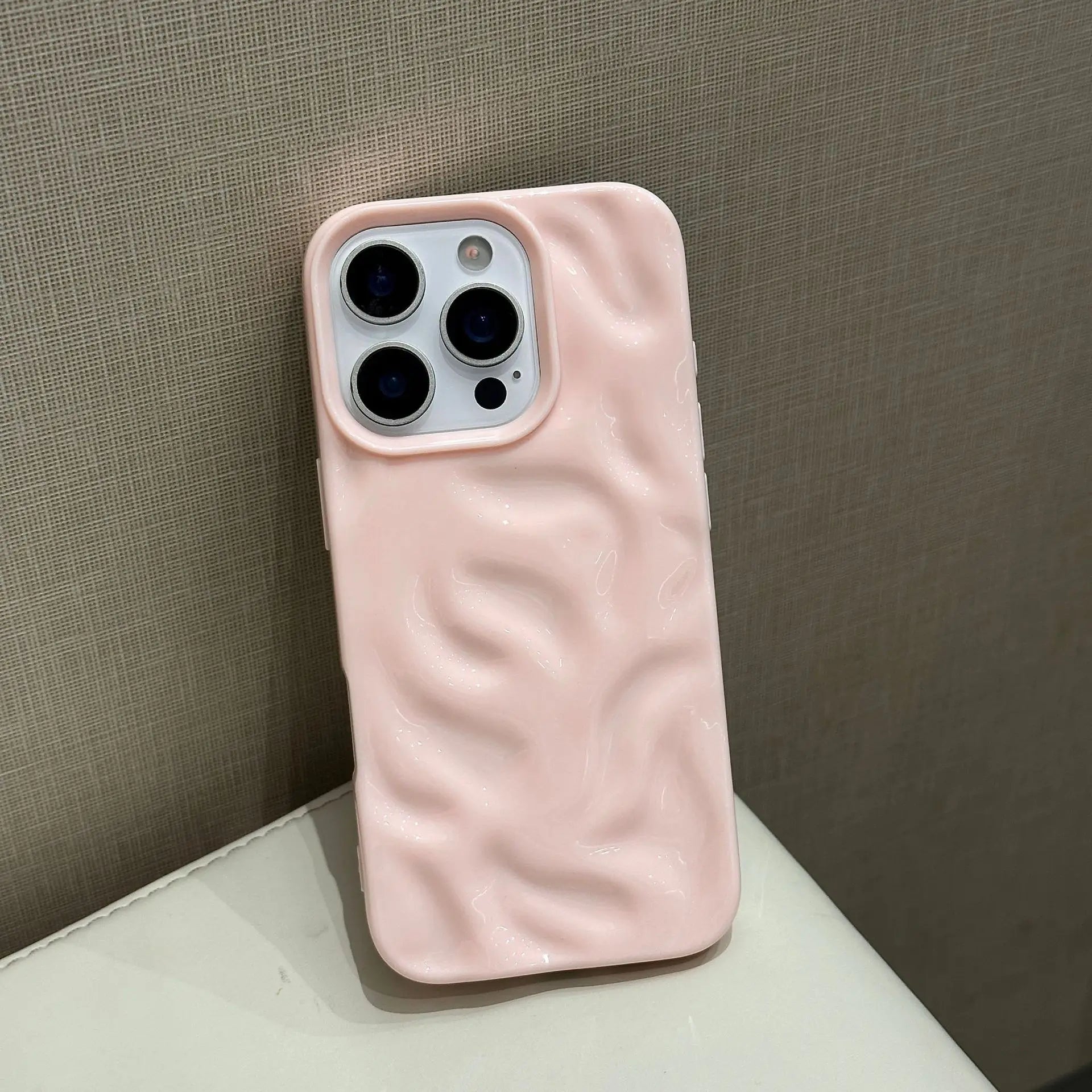 2025 Customizable TPU Mobile Phone Case for iPhone 17/16/15 Plus Meteorite Texture Large Holes Ins Style UV Painting Ins Style