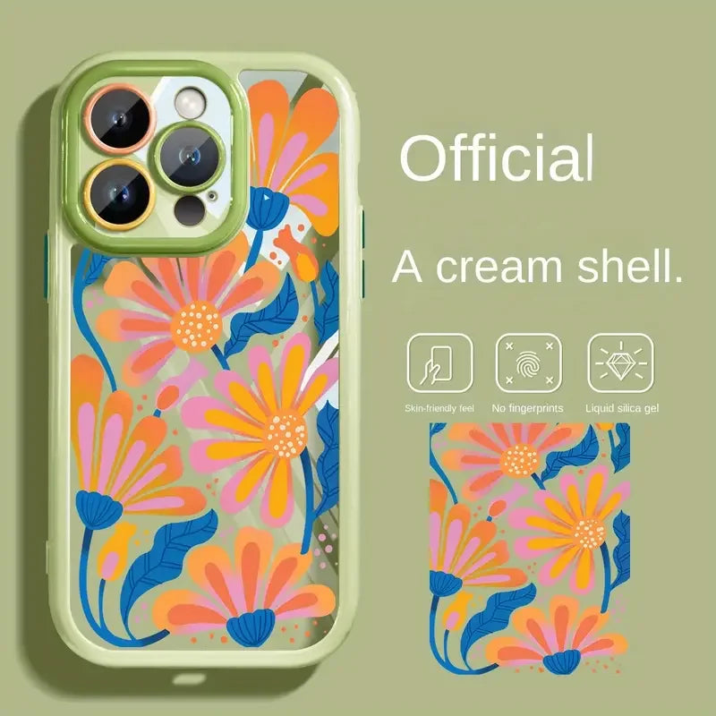 2025 Customizable TPU Mobile Phone Case for iPhone 17/16/15 Plus Meteorite Texture Large Holes Ins Style UV Painting Ins Style