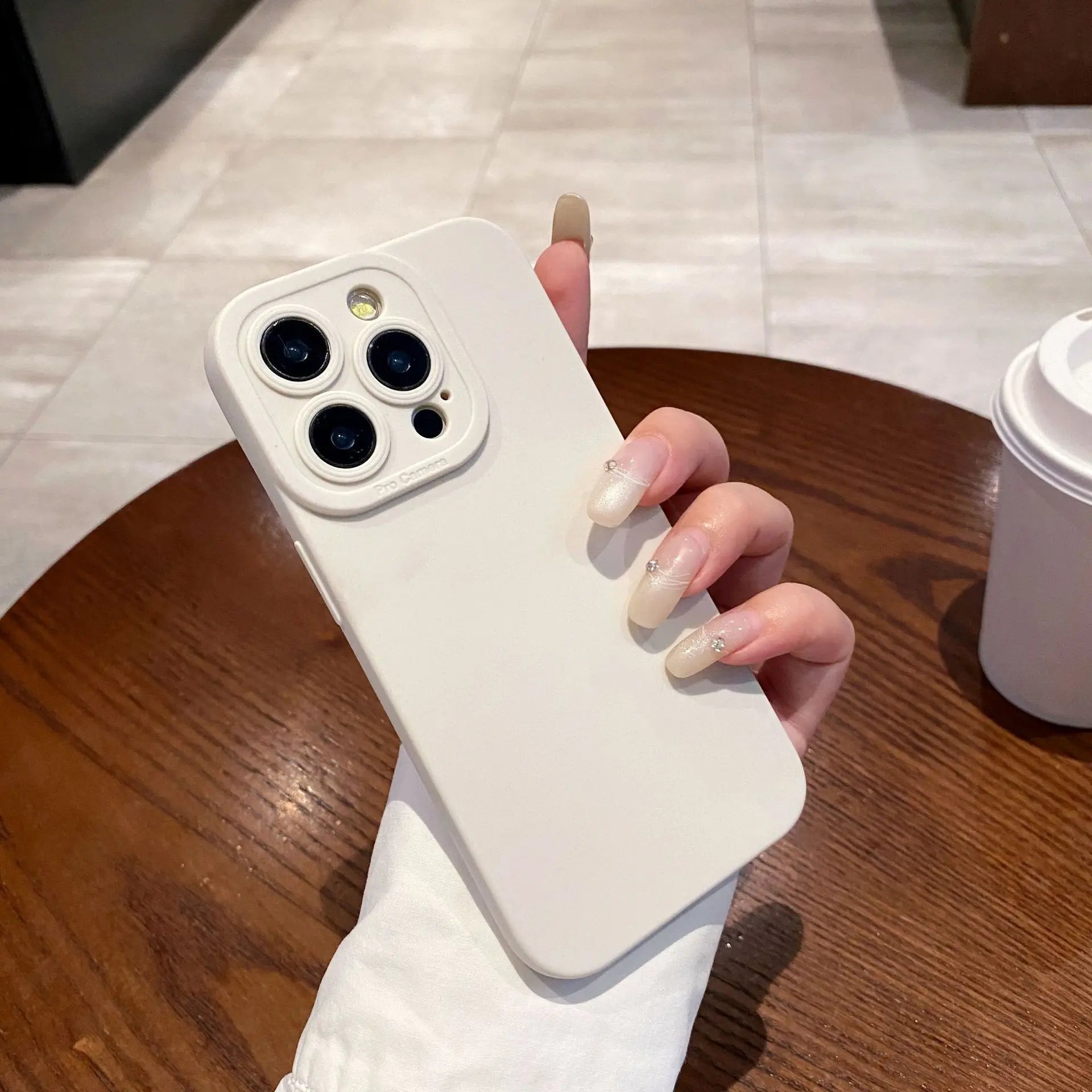 2025 Customizable TPU Mobile Phone Case for iPhone 17/16/15 Plus Meteorite Texture Large Holes Ins Style UV Painting Ins Style