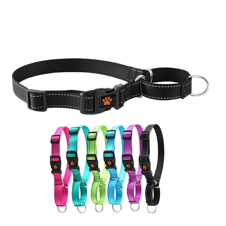 Pet Supplies Adjustable P Training Anti-riot Dog Outdoor Walking  Nylon Collar Accessories