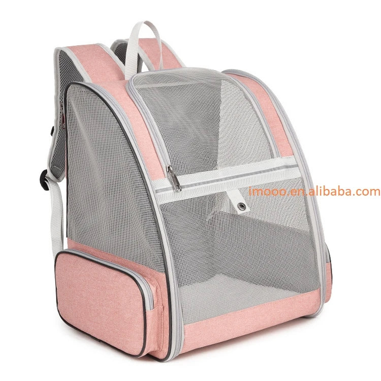 Factory Price Pet Carrier Cat Dog Backpack Breathable Cat Travel Outdoor Shoulder Bag Bird Rabbit Carrying Pet Supplies
