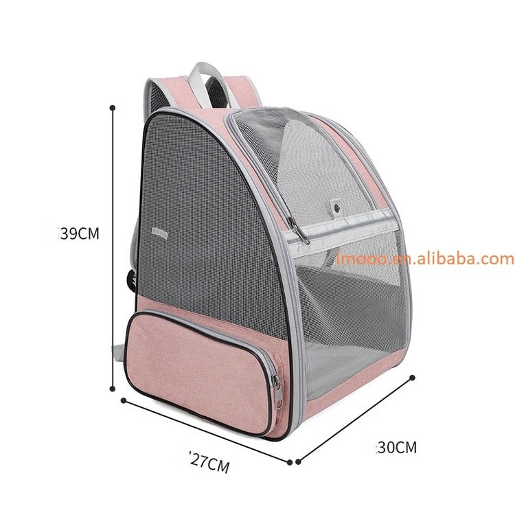 Factory Price Pet Carrier Cat Dog Backpack Breathable Cat Travel Outdoor Shoulder Bag Bird Rabbit Carrying Pet Supplies