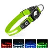 Waterproof IPX 7 Dog Collars for AirTag Protector Luminous Electronic Pet Collar for Air Tag Anti-lost USB Charging Pet Supplies