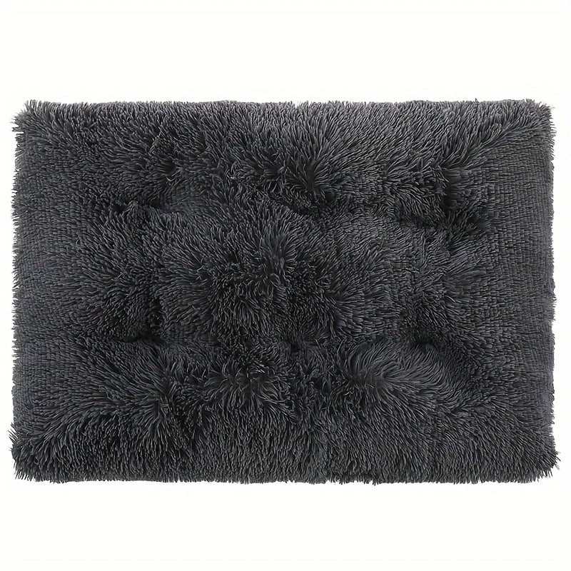 Winter Warm Thickened Long Plush Dog Bed Mat Washable Large Dog Sofa Mat Soft Sleeping Kennel Pet Supplies Dog Products
