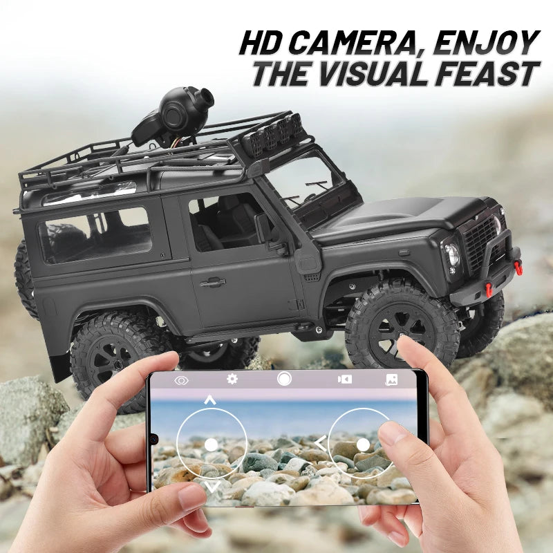 YUSUF FY003-5 1:12 Full Size RC CAR 2.4G 4X4 Climbing Off-road Remote Control Car Toy with Camera