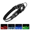 Waterproof IPX 7 Dog Collars for AirTag Protector Luminous Electronic Pet Collar for Air Tag Anti-lost USB Charging Pet Supplies