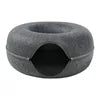 Washable Felt Cats House Basket Breathable Egg-Type Mat for Small Dog Puppy Funny Pet Toy Cat Tunnel Cave Beds Nest Pet Supplies