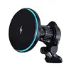 Custom ABS Mobile Phone Holder Smart QC3.0 PD 3.0 15W Fast Car Magnet Charger Wireless Charging Magnetic Car Wireless Charger
