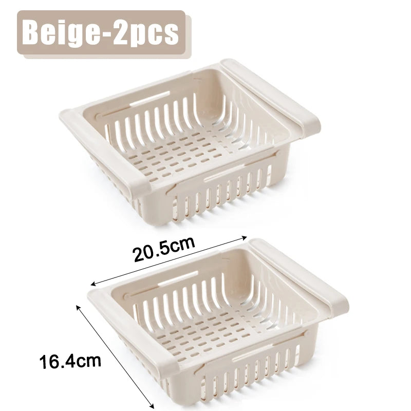 Fridge Organizer Storage Box Creative Multifunctional Refrigerator Drawer for Fruit Egg Food Plastic Storage Container Shelf