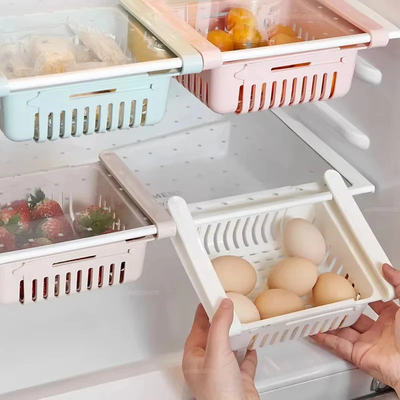 Fridge Organizer Storage Box Creative Multifunctional Refrigerator Drawer for Fruit Egg Food Plastic Storage Container Shelf