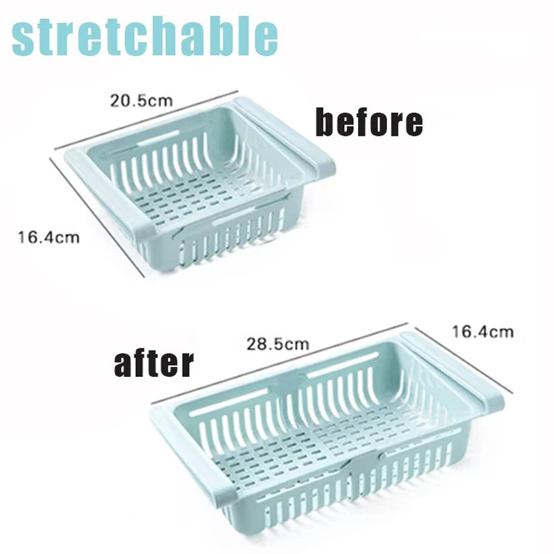 Fridge Organizer Storage Box Creative Multifunctional Refrigerator Drawer for Fruit Egg Food Plastic Storage Container Shelf
