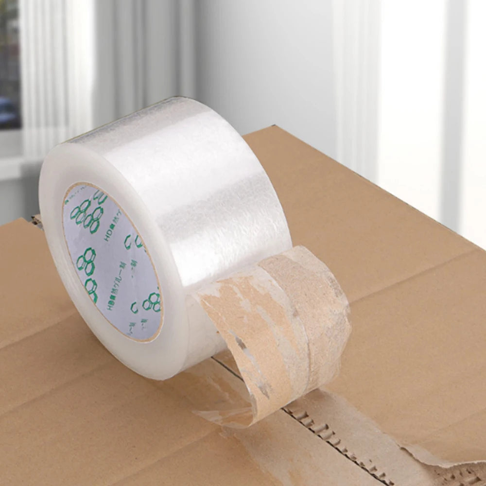 Heavy Duty Clear Packaging Tape, Strong Adhesive, Waterproof, for Carton Sealing & Industrial Use Ideal for Packaging